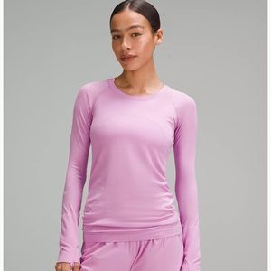 Pink lululemon long sleeve